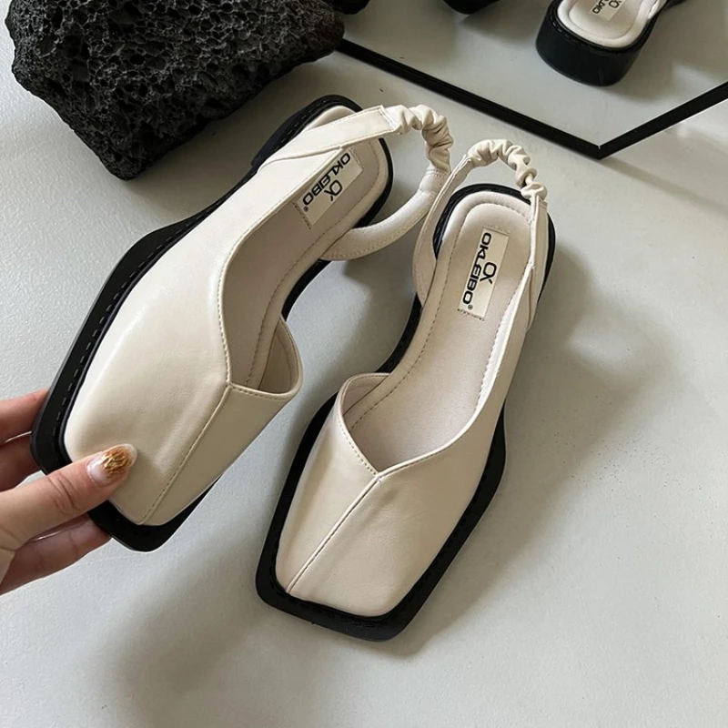Baotou Summer Casual Ladies Sandals Fashion Ladies Elastic Band Flat Heel Women's Shallow Mouth Party Shoes Square Heel Sandals
Baotou Summer Casual Ladies Sandals Fashion Ladies Elastic Band Flat Heel Women's Shallow Mouth Party Shoes Square Heel Sandals