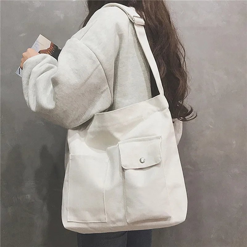 New Korean Version Of The Simple Leisure Shoulder Bag Women's Tote Canvas Soft Fashion Crossbody Bag Student Class Tutoring Bag
New Korean Version Of The Simple Leisure Shoulder Bag Women's Tote Canvas Soft Fashion Crossbody Bag Student Class Tutoring Bag