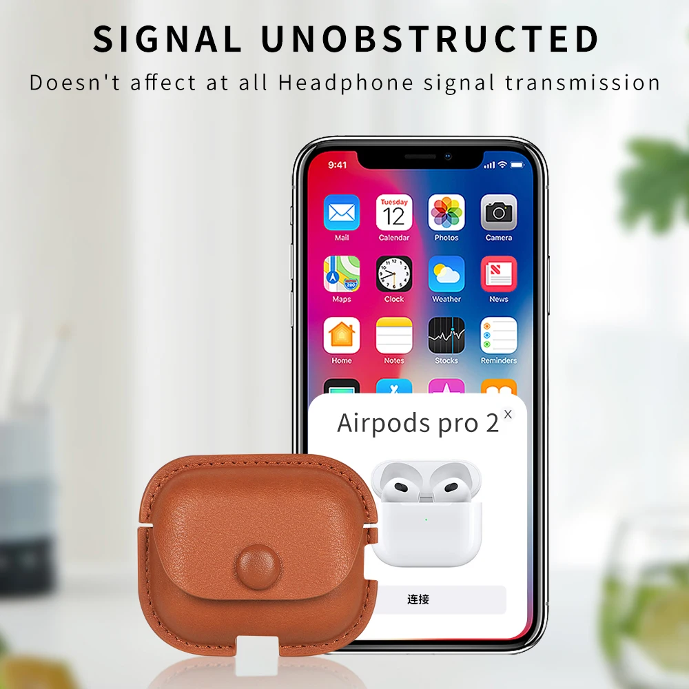 Bluetooth wireless case for Apple Airpods Pro 2 Leather case for Airpods Pro 2 headphones
Bluetooth wireless case for Apple Airpods Pro 2 Leather case for Airpods Pro 2 headphones