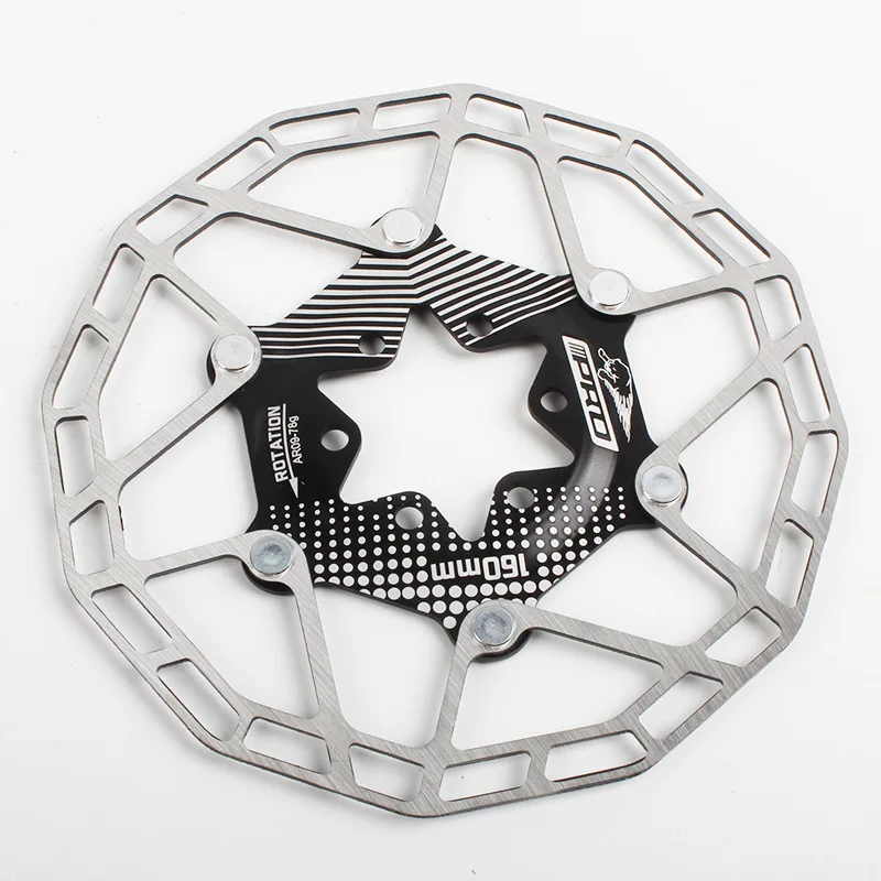 IIIPRO Bicycle Stainless Steel Ultralight Brake Rotor Floating Disc For MTB Bike 160mm 6 Bolts
IIIPRO Bicycle Stainless Steel Ultralight Brake Rotor Floating Disc For MTB Bike 160mm 6 Bolts