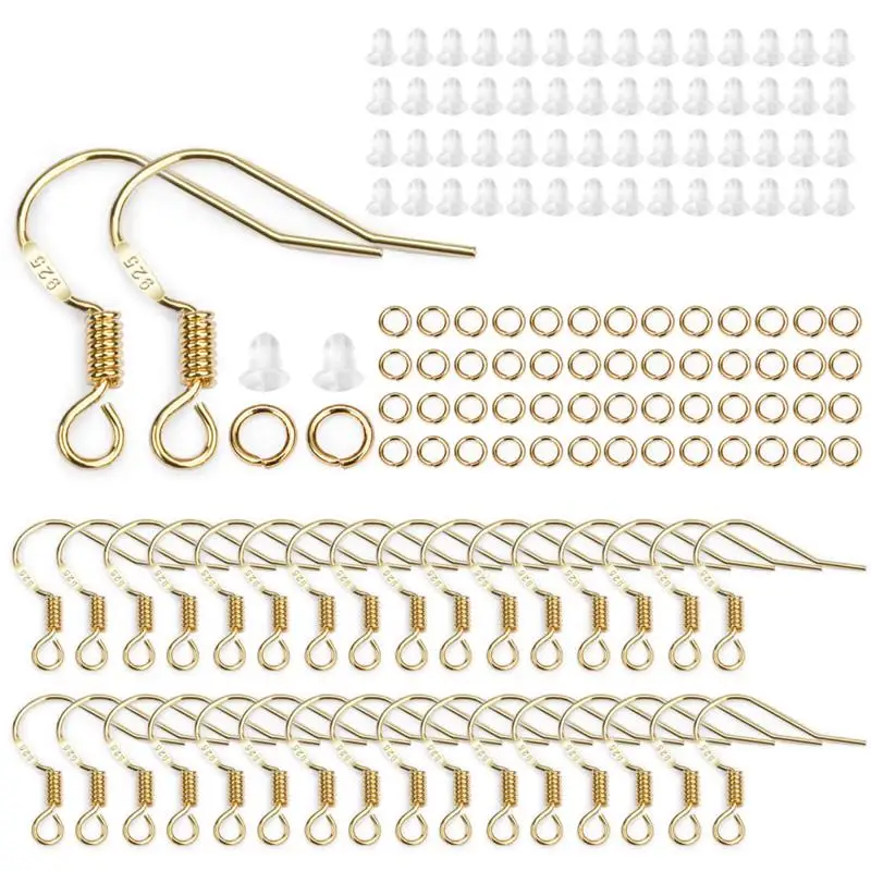 300pcs/Set DIY Earrings Set Silver Gold Pendant Plated Earring Hooks Stud Plugs Open Jump Rings Jewelry Accessories 4 6 mm
300pcs/Set DIY Earrings Set Silver Gold Pendant Plated Earring Hooks Stud Plugs Open Jump Rings Jewelry Accessories 4 6 mm