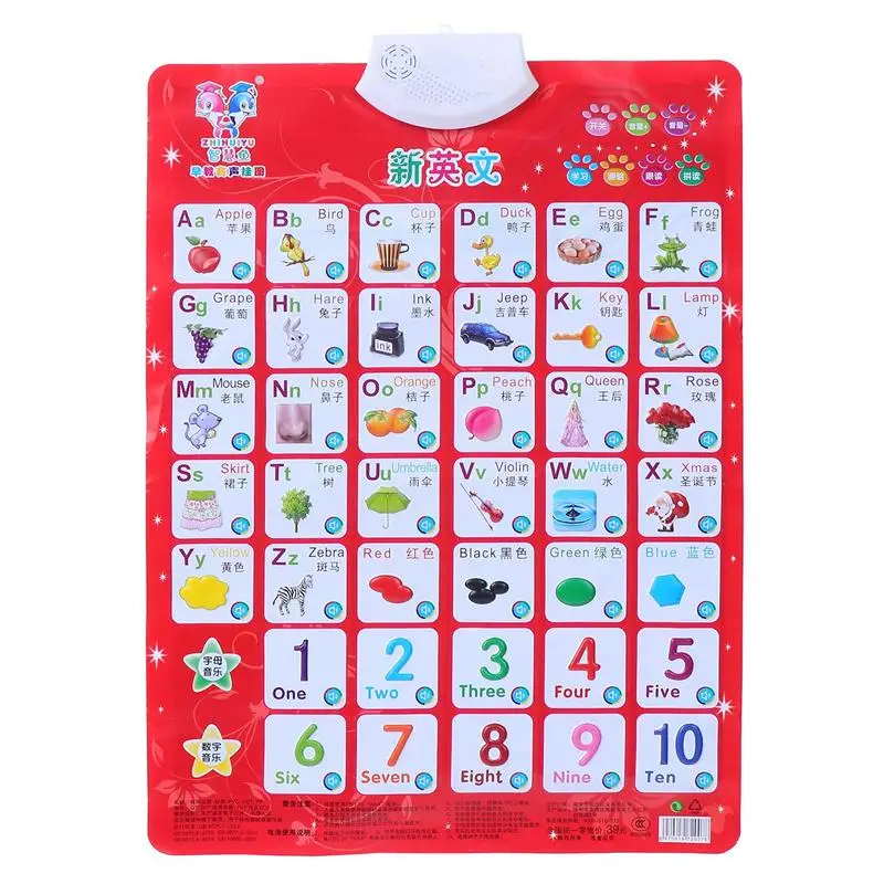 1 шт. говорящий плакат с буквами алфавита для детей Обучающие игрушки электронная Таблица
1 шт. говорящий плакат с буквами алфавита для детей Обучающие игрушки электронная Таблица