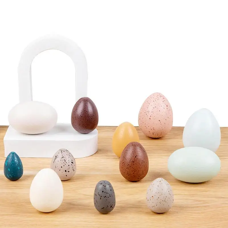 12Pcs/set Simulation DIY Wood Easter Eggs Fun Egg Matching Toy Toddler STEM Toys Shape Recognition Christmas Toys For Kids
12Pcs/set Simulation DIY Wood Easter Eggs Fun Egg Matching Toy Toddler STEM Toys Shape Recognition Christmas Toys For Kids