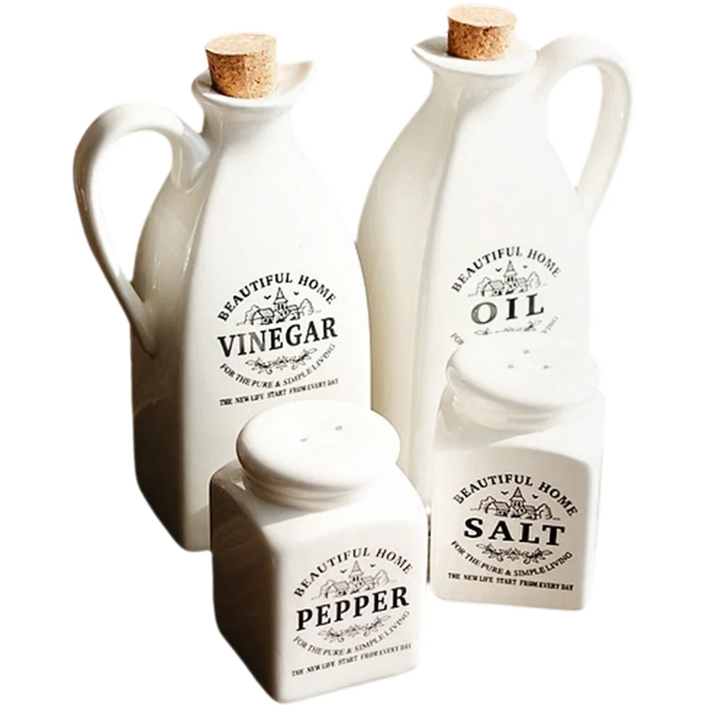 4 Pcs Ceramic Seasoning Bottle Oil Bottles Kitchen Storage Japanese Decor Soy Sauce Jar Vinegar Container Holder
4 Pcs Ceramic Seasoning Bottle Oil Bottles Kitchen Storage Japanese Decor Soy Sauce Jar Vinegar Container Holder