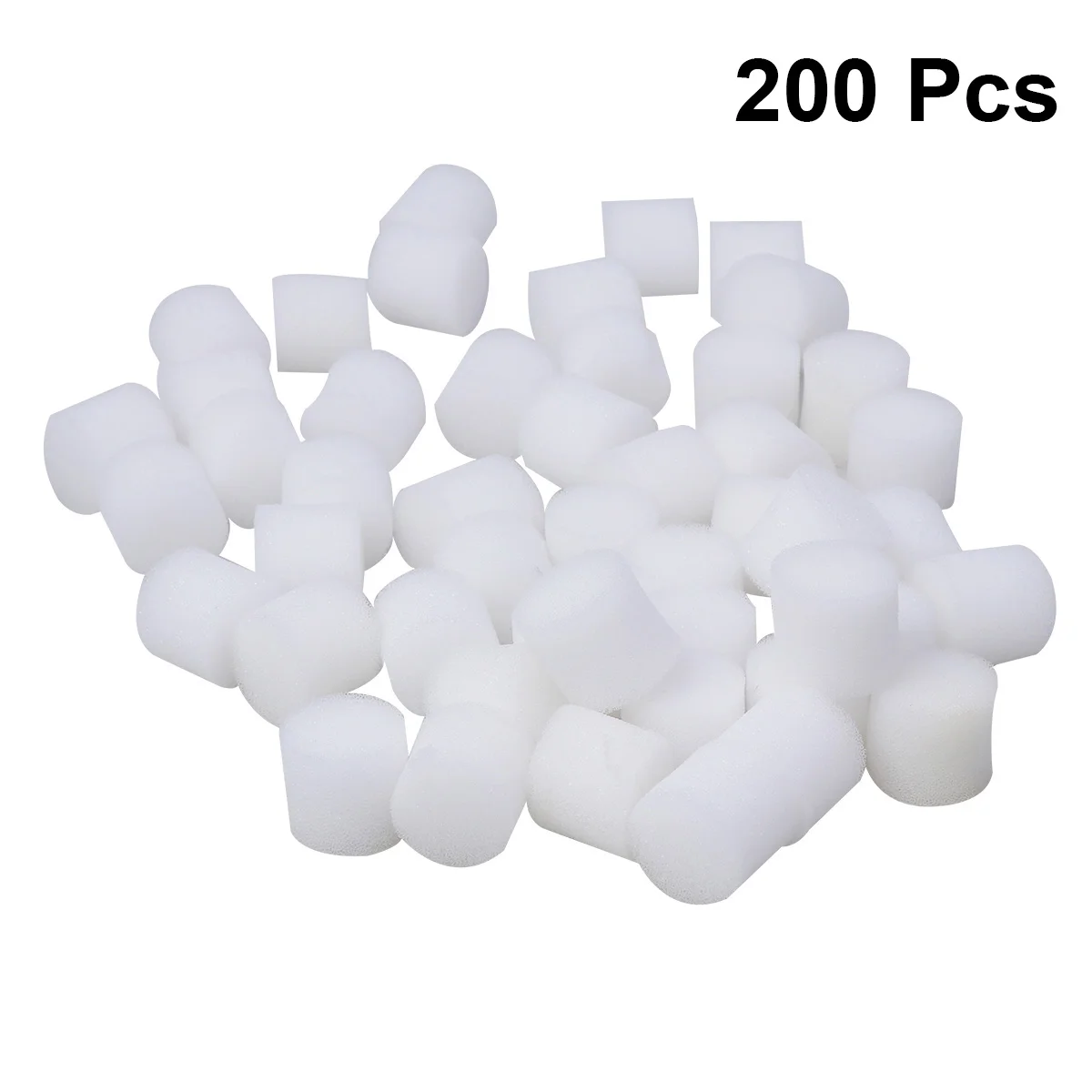 

200pcs Hydroponic Sponge Growing Media Cylindric Sponges Cube 30mm for Net Cup Pots Basket for Propagation Starting ( White )