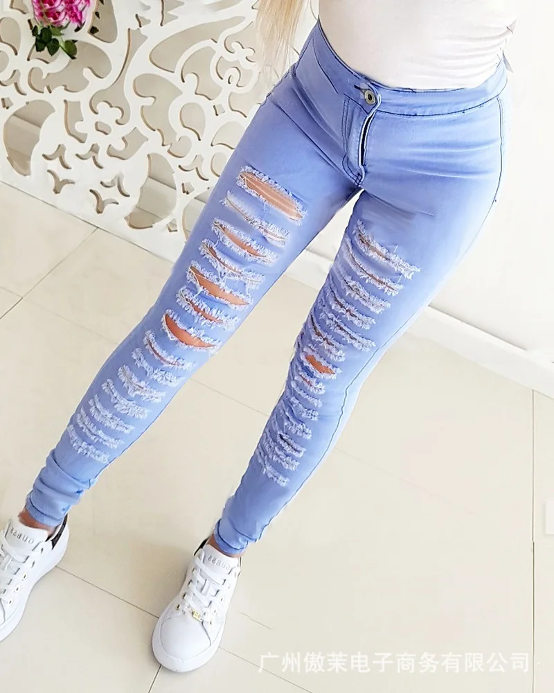 Women's high waist jeans spot 2022 women's new blue ripped jeans pencil pants tight pencil pants streetwear
Women's high waist jeans spot 2022 women's new blue ripped jeans pencil pants tight pencil pants streetwear