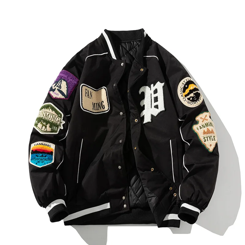 2023 Winter American Street Embroidery Jacket Men's Baseball Shirt Heavy Cotton Coat Coat Men's And Women's
2023 Winter American Street Embroidery Jacket Men's Baseball Shirt Heavy Cotton Coat Coat Men's And Women's