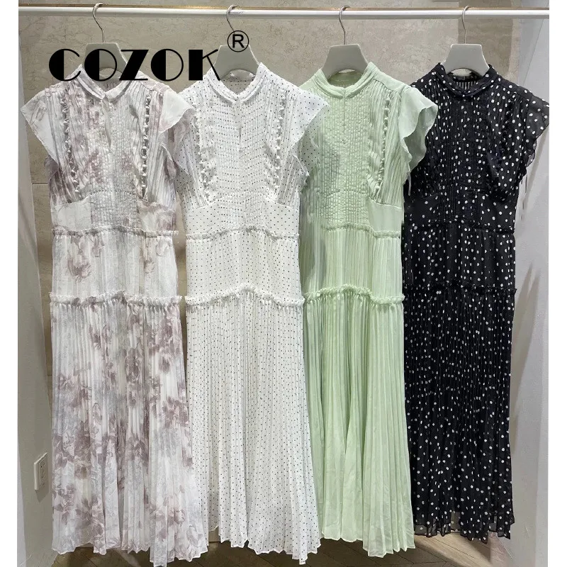 Cozok Japanese Print Slim Dresses Stand Collar Flying Sleeve Pleated Vestidos High Waist 2022 New Women Temperament A Line Robes
Cozok Japanese Print Slim Dresses Stand Collar Flying Sleeve Pleated Vestidos High Waist 2022 New Women Temperament A Line Robes