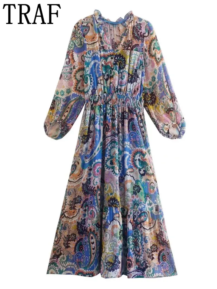 TRAF Zar 2022 Print Long Dress Women Ruffle Midi Vintage Dress Woman Puff Long Sleeve Elegant Dresses Ladies Exotic Dresses
TRAF Zar 2022 Print Long Dress Women Ruffle Midi Vintage Dress Woman Puff Long Sleeve Elegant Dresses Ladies Exotic Dresses