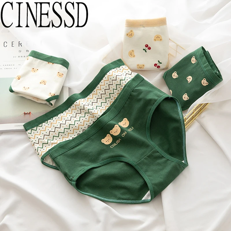 3Pcs/set Women’s Cotton Underpants Mid Waist Seamless Panties Comfortable Underwear M-XL Girl Cartoon Cute Beer Briefs Lingerie
3Pcs/set Women’s Cotton Underpants Mid Waist Seamless Panties Comfortable Underwear M-XL Girl Cartoon Cute Beer Briefs Lingerie