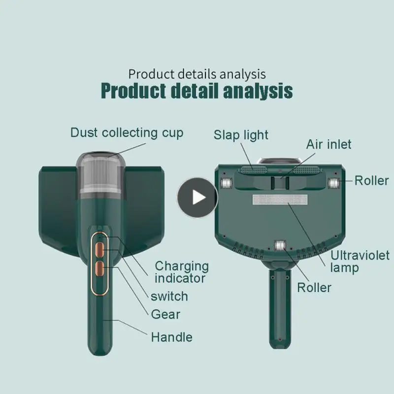 Creative Mites Eliminator Wireless Housekeeper Cleaner Dry Ultraviolet High-suction Mite Vacuum Cleaner Home Accessories
Creative Mites Eliminator Wireless Housekeeper Cleaner Dry Ultraviolet High-suction Mite Vacuum Cleaner Home Accessories