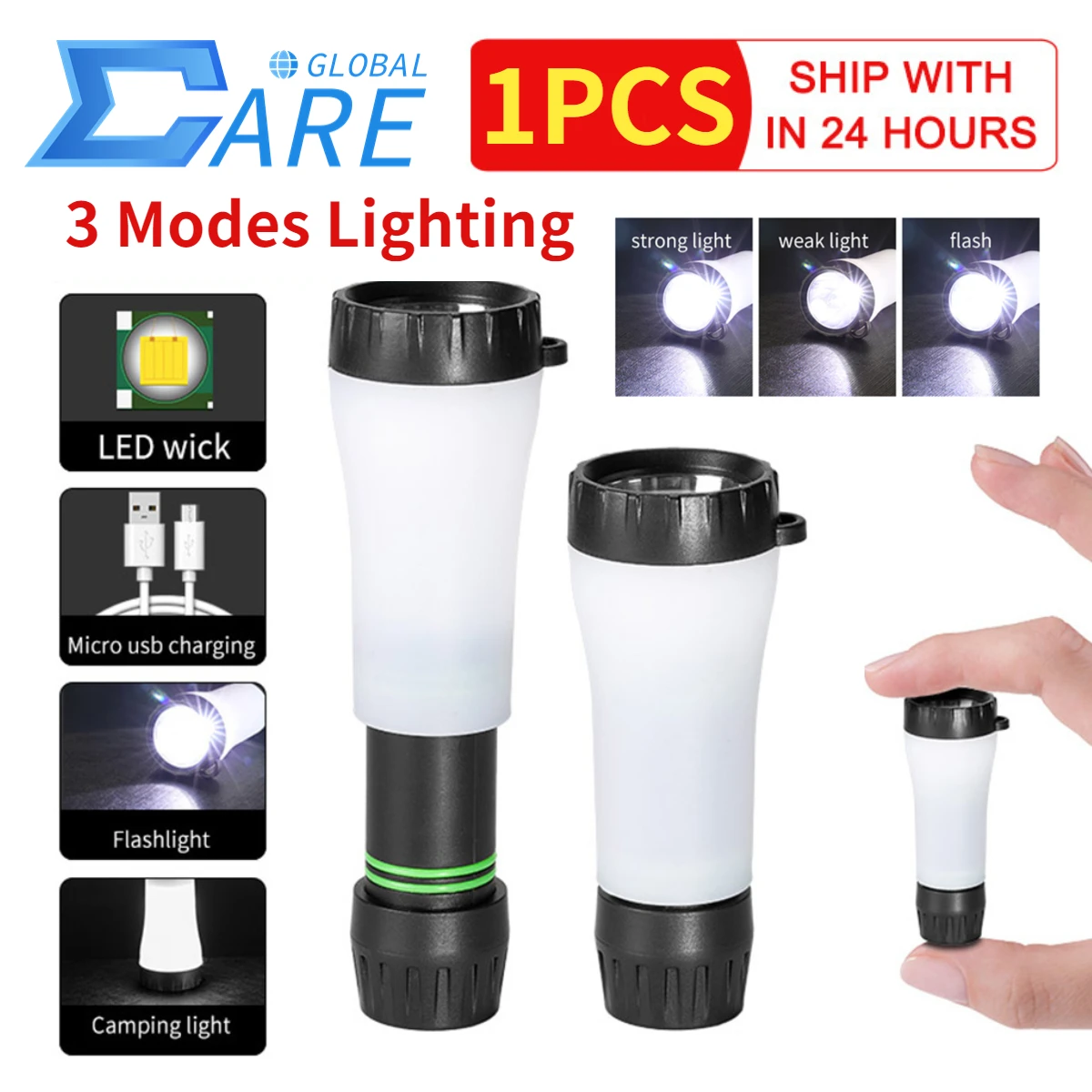 Powerful LED Flashlight Waterproof USB Rechargeable Torch Portable Camping Lantern Emergency Lights For Outdoor Fishing Hiking
Powerful LED Flashlight Waterproof USB Rechargeable Torch Portable Camping Lantern Emergency Lights For Outdoor Fishing Hiking