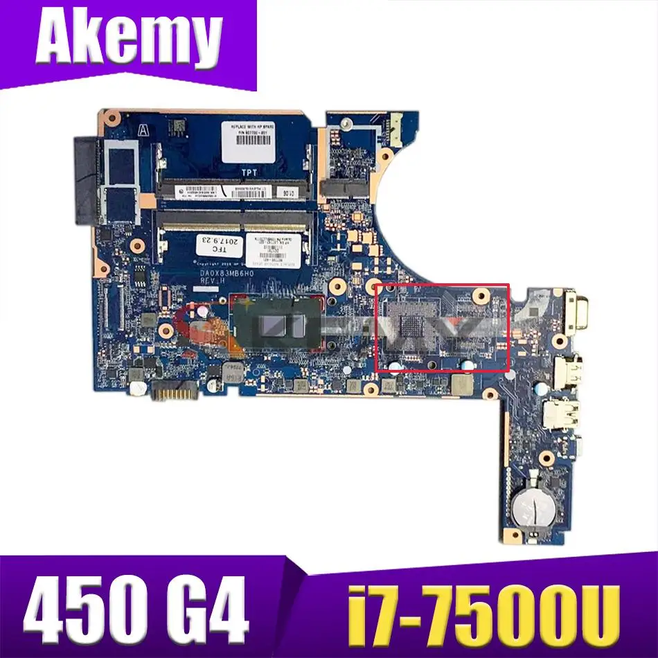 907712-001 907712-601 DA0X83MB6H0 laptop motherboard For ProbBook 450 G4 SR2ZV I7-7500U DDR4 Main board full tested
907712-001 907712-601 DA0X83MB6H0 laptop motherboard For ProbBook 450 G4 SR2ZV I7-7500U DDR4 Main board full tested