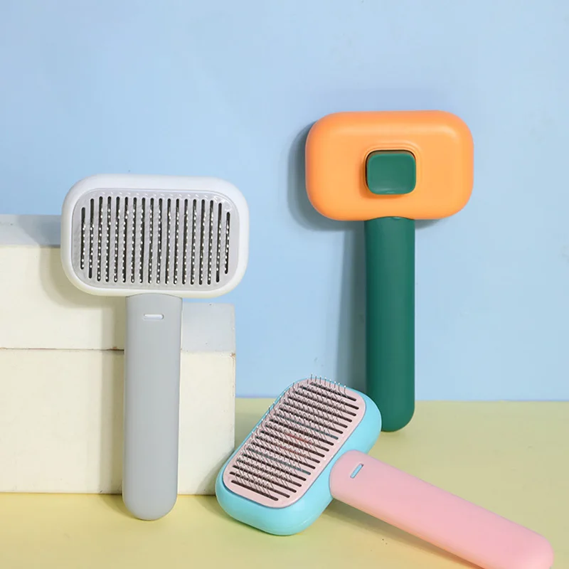 Cat Brush For Shedding And Grooming Pet Dog Self Cleaning Slicker Brush Hair Brush For Cats Puppy Kitten Massage Comb
Cat Brush For Shedding And Grooming Pet Dog Self Cleaning Slicker Brush Hair Brush For Cats Puppy Kitten Massage Comb