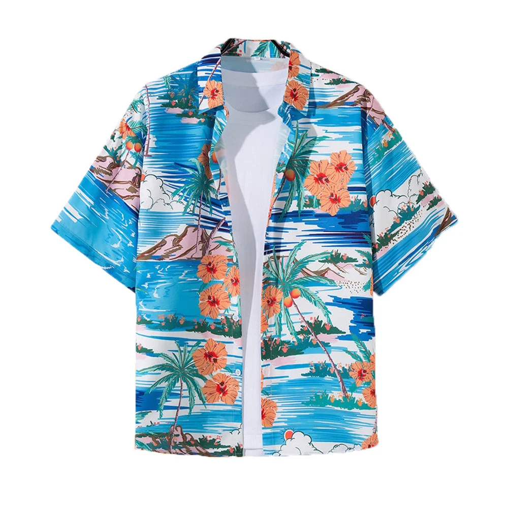 Fashion Hawaiian Shirt For Men 3d Flower Graphic Shirt Casual Oversized Short Sleeve Top Daily Summer Male Clothes Beach Hombres
Fashion Hawaiian Shirt For Men 3d Flower Graphic Shirt Casual Oversized Short Sleeve Top Daily Summer Male Clothes Beach Hombres