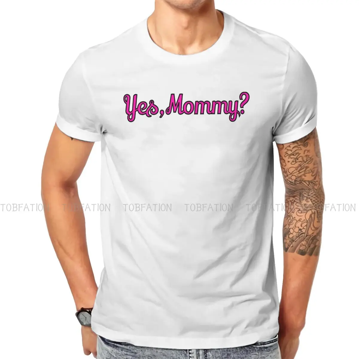 

Yes Mommy O Neck TShirt BDSM Pure Cotton Basic T Shirt Men Tops Fashion Hot Sale
