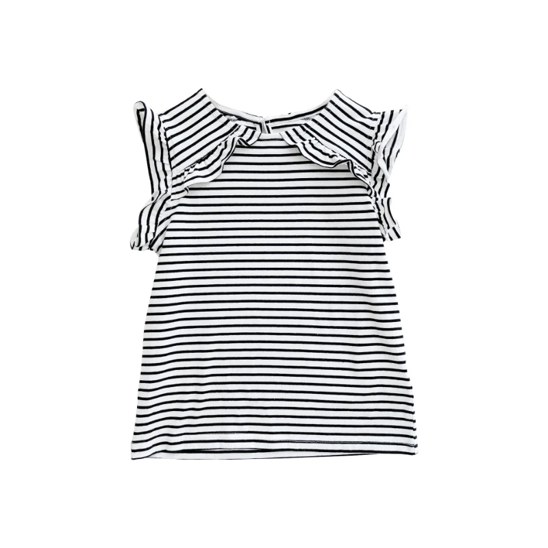 2022 Spring and Summer New Children's Black and White Lace Striped Top French Casual Short-sleeved Comfortable Stretch T-shirt
2022 Spring and Summer New Children's Black and White Lace Striped Top French Casual Short-sleeved Comfortable Stretch T-shirt