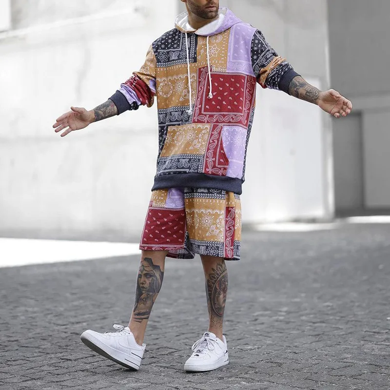 Hip-hop Style Printing Loose Outfits Men Casual Long Sleeve Hoodies And Shorts Suits Mens Fashion Two Piece Sets 2022 Streetwear
Hip-hop Style Printing Loose Outfits Men Casual Long Sleeve Hoodies And Shorts Suits Mens Fashion Two Piece Sets 2022 Streetwear