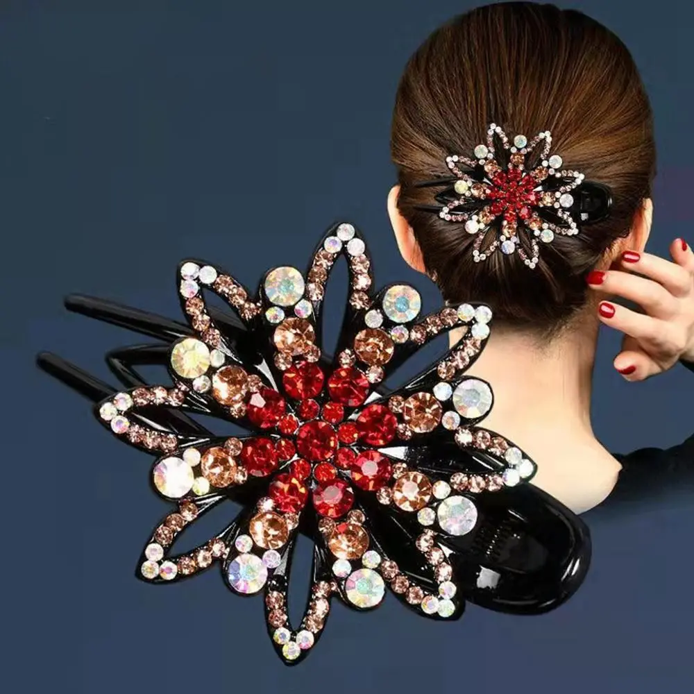 Tools All-match Mother Hair Claw Rhinestone Duckbill Clip Flower Hair Clip Korean Style Hairpin Female Hair Accessories
Tools All-match Mother Hair Claw Rhinestone Duckbill Clip Flower Hair Clip Korean Style Hairpin Female Hair Accessories
