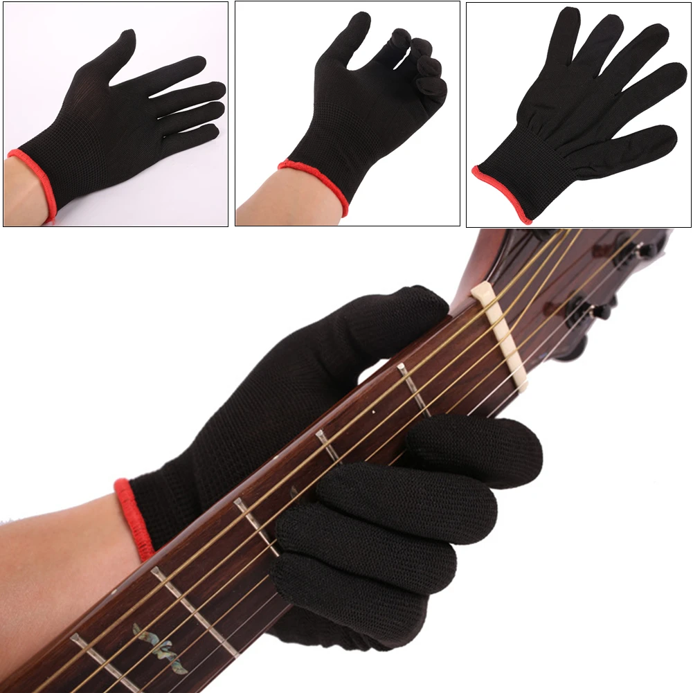 

Fingertip Anti-Pain Left Hand Guitar Gloves Bass Glove Practice Fingertips Glove For Professional Beginner Musicians