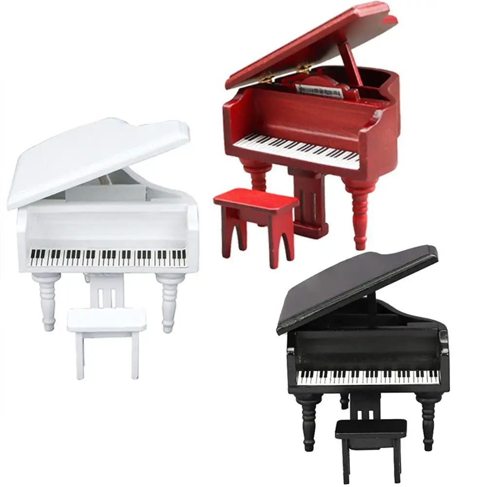 Wooden Piano Model Ornament 1:12 Dollhouse Miniature Furniture Home Scene Decoration
Wooden Piano Model Ornament 1:12 Dollhouse Miniature Furniture Home Scene Decoration