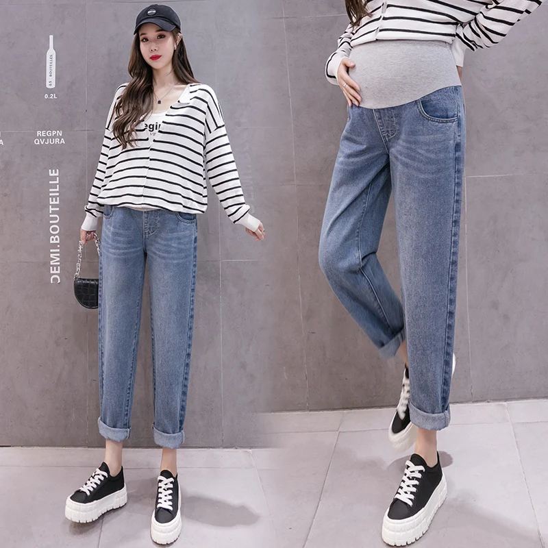 6613# 2022 Spring Denim Maternity Straight Jeans Elastic Waist Adjustable Belly Loose Pants Clothes for Pregnant Women Pregnancy
6613# 2022 Spring Denim Maternity Straight Jeans Elastic Waist Adjustable Belly Loose Pants Clothes for Pregnant Women Pregnancy