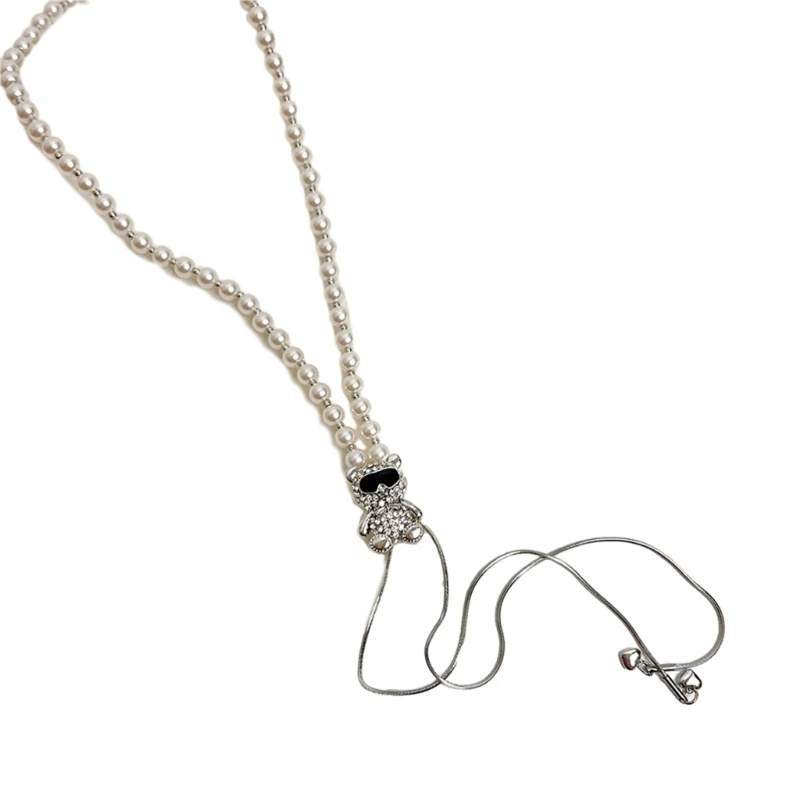 Sunglass Bear Drawing Pearls Necklace Female Temperament Niche Tassels Collarbone Chain Student Adjustable Chain Jewelry
Sunglass Bear Drawing Pearls Necklace Female Temperament Niche Tassels Collarbone Chain Student Adjustable Chain Jewelry