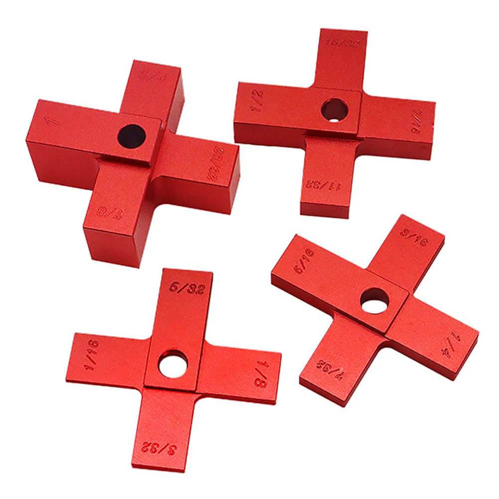 4pcs Table Saw Home Trimmer Setup Blocks Height Gauge Set Aluminum Alloy Woodworking Cross Shape For Router Size Markings
4pcs Table Saw Home Trimmer Setup Blocks Height Gauge Set Aluminum Alloy Woodworking Cross Shape For Router Size Markings