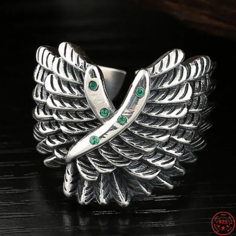 S925 Sterling Silver Rings for Men Women 2023 New Men's Fashion Creative Design Free Wings Zircon Pure Argentum Hand Jewelry
S925 Sterling Silver Rings for Men Women 2023 New Men's Fashion Creative Design Free Wings Zircon Pure Argentum Hand Jewelry