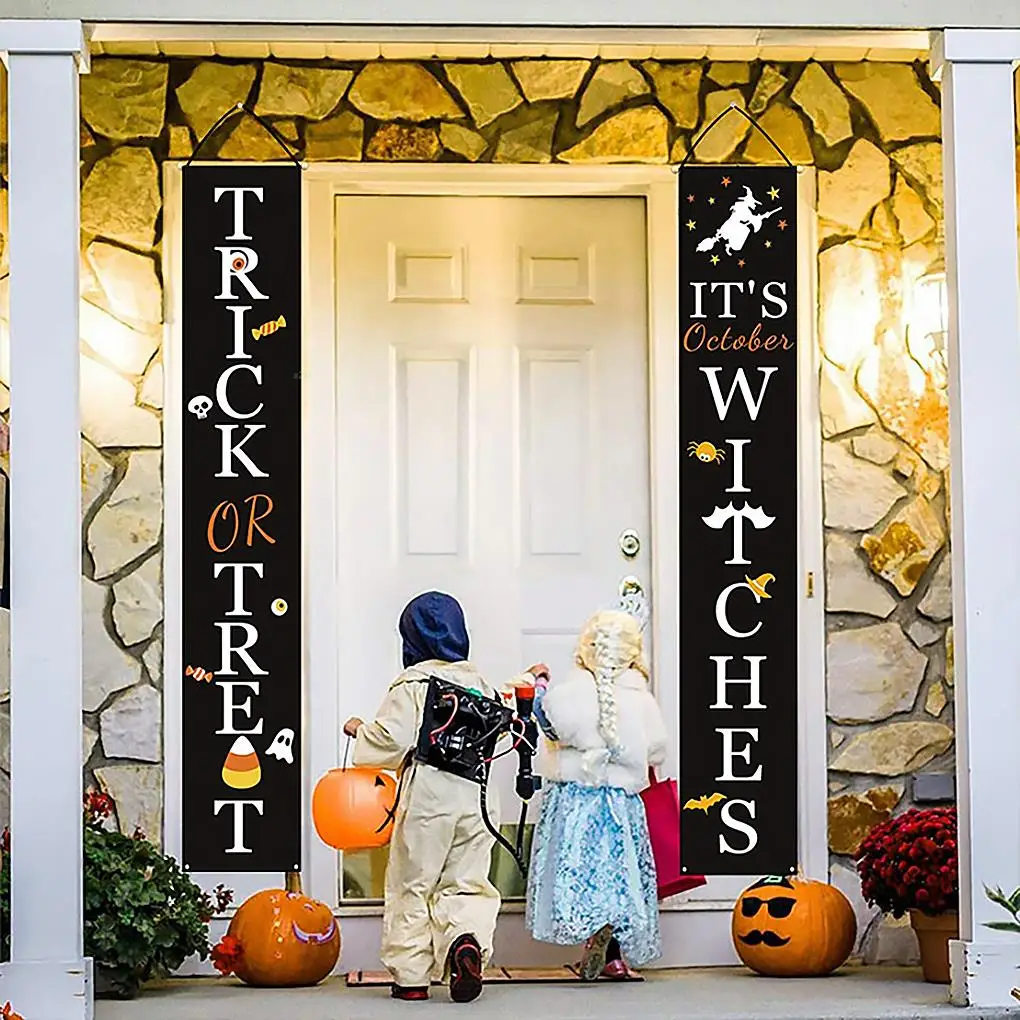 1 Pair Halloween Door Couplet Banner Door Curtain Combination Home Door Halloween Theme Atmosphere Party Decoration Accessories
1 Pair Halloween Door Couplet Banner Door Curtain Combination Home Door Halloween Theme Atmosphere Party Decoration Accessories