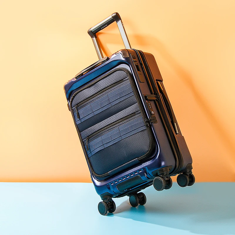 New Fashion 20/24 Inch Luggage Front Pocket Rolling Luggage Trolley Password Box Boarding Suitcase Travel Bag Trunk
New Fashion 20/24 Inch Luggage Front Pocket Rolling Luggage Trolley Password Box Boarding Suitcase Travel Bag Trunk