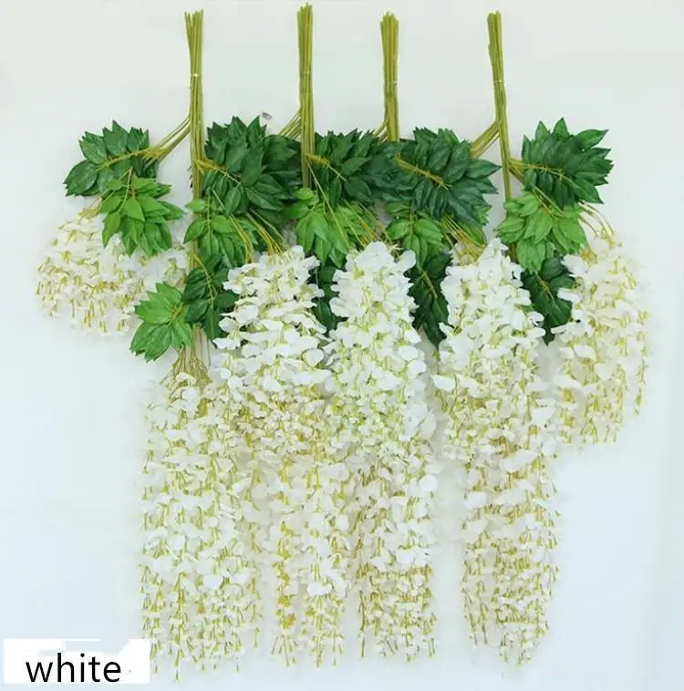 Free Shipping Simulation Artificial Silk Flowers Beautiful Wisteria Flowers Vine Birthday Christmas Ornaments For Party Wedding
Free Shipping Simulation Artificial Silk Flowers Beautiful Wisteria Flowers Vine Birthday Christmas Ornaments For Party Wedding