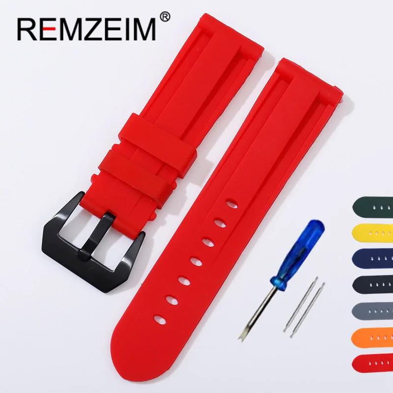 22mm 24mm 26mm High Quality Rubber Silicone Watch Band Strap Women Men Red Black Orange Sport Watch Band Stainless Steel Buckle
22mm 24mm 26mm High Quality Rubber Silicone Watch Band Strap Women Men Red Black Orange Sport Watch Band Stainless Steel Buckle