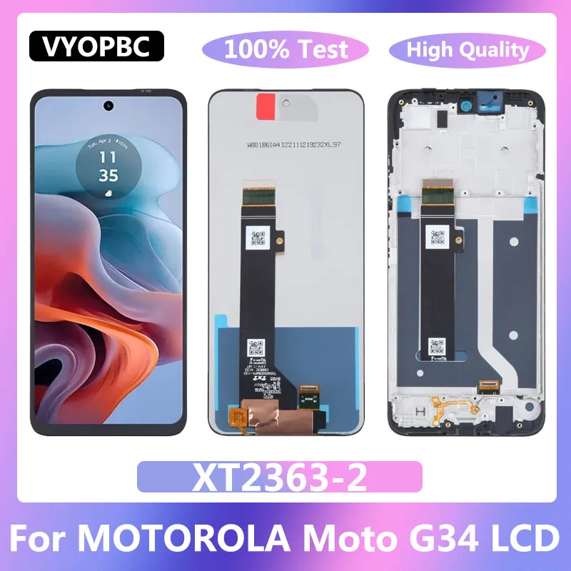 6 56 ЖК-дисплей для Motorola сменный сенсорный экран с цифровым преобразователем в