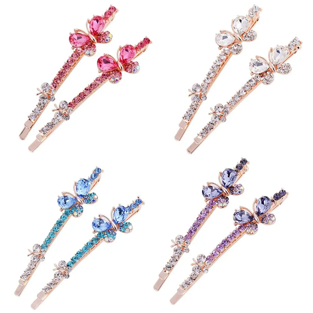 1 Pairs Korean Headwear Bling Women Girls Crystal Butterfly Hair Clip Edge Clamp Barrette Hairpin Rhinestone
1 Pairs Korean Headwear Bling Women Girls Crystal Butterfly Hair Clip Edge Clamp Barrette Hairpin Rhinestone