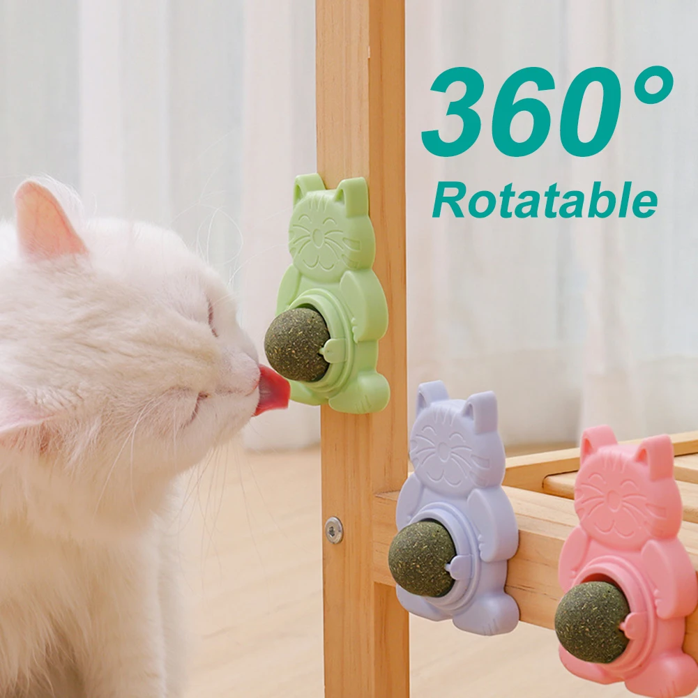 Spinning Cat Catnip Toys Stick-on Molar Teeth Licking Snacks Promote Digestion Cat Catnip Ball Toys with Dust Cover Pet Supplies
Spinning Cat Catnip Toys Stick-on Molar Teeth Licking Snacks Promote Digestion Cat Catnip Ball Toys with Dust Cover Pet Supplies