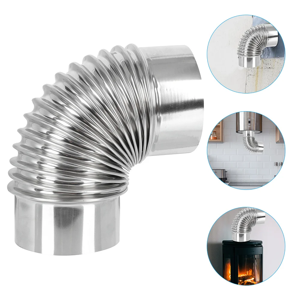 Chimney Exhaust Pipe Heating Stove Flexible Air Metal Elbow Home Stainless Steel Flue
Chimney Exhaust Pipe Heating Stove Flexible Air Metal Elbow Home Stainless Steel Flue
