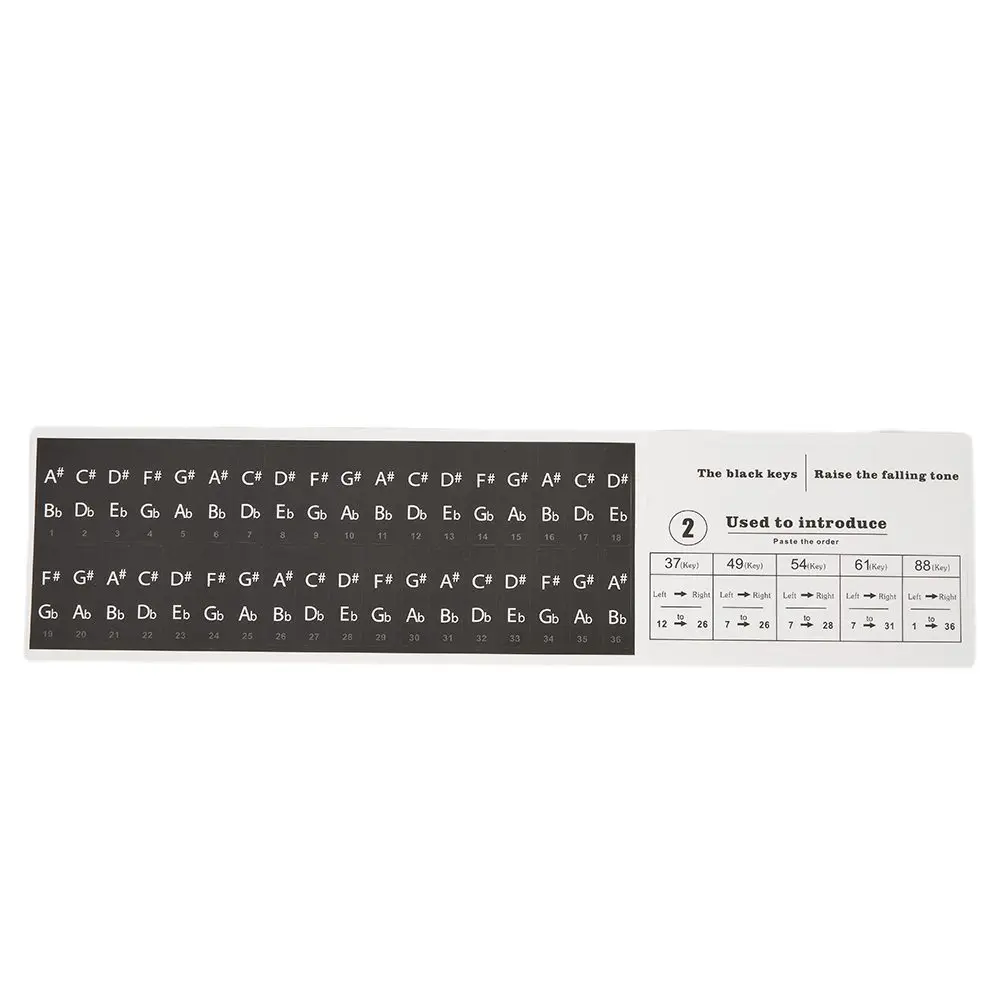 Music Keyboard Piano Educational Clear Laminated Stickers For 88/61/54/49 Key Electronic Piano Stave Note Sticker Symbol
Music Keyboard Piano Educational Clear Laminated Stickers For 88/61/54/49 Key Electronic Piano Stave Note Sticker Symbol