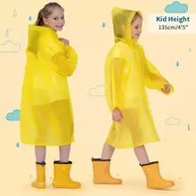 EVA Childrens Regular Size Raincoat, Field Hiking Waterproof Raincoat Set