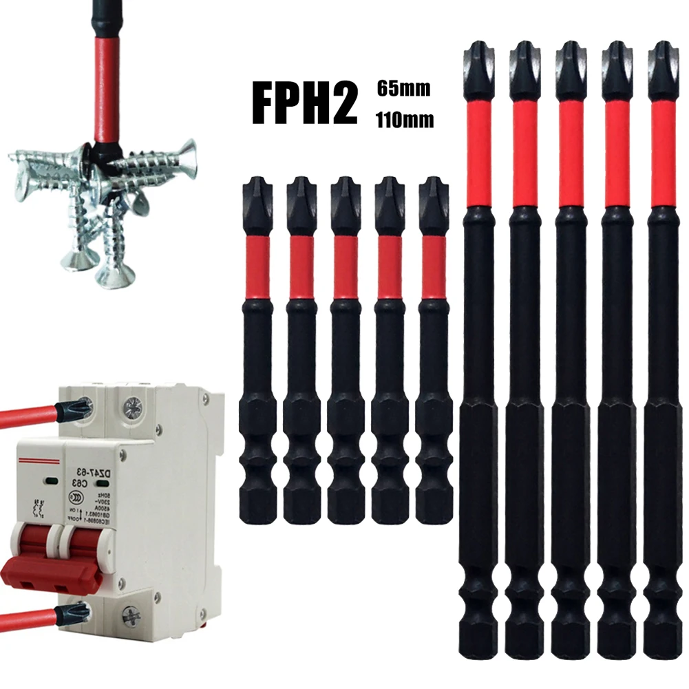 5pcs Magnetic Special Slotted Cross Screwdriver Bit For Electrician FPH2 Socket Switch 65mm 110mm Screwdrivers Set
5pcs Magnetic Special Slotted Cross Screwdriver Bit For Electrician FPH2 Socket Switch 65mm 110mm Screwdrivers Set