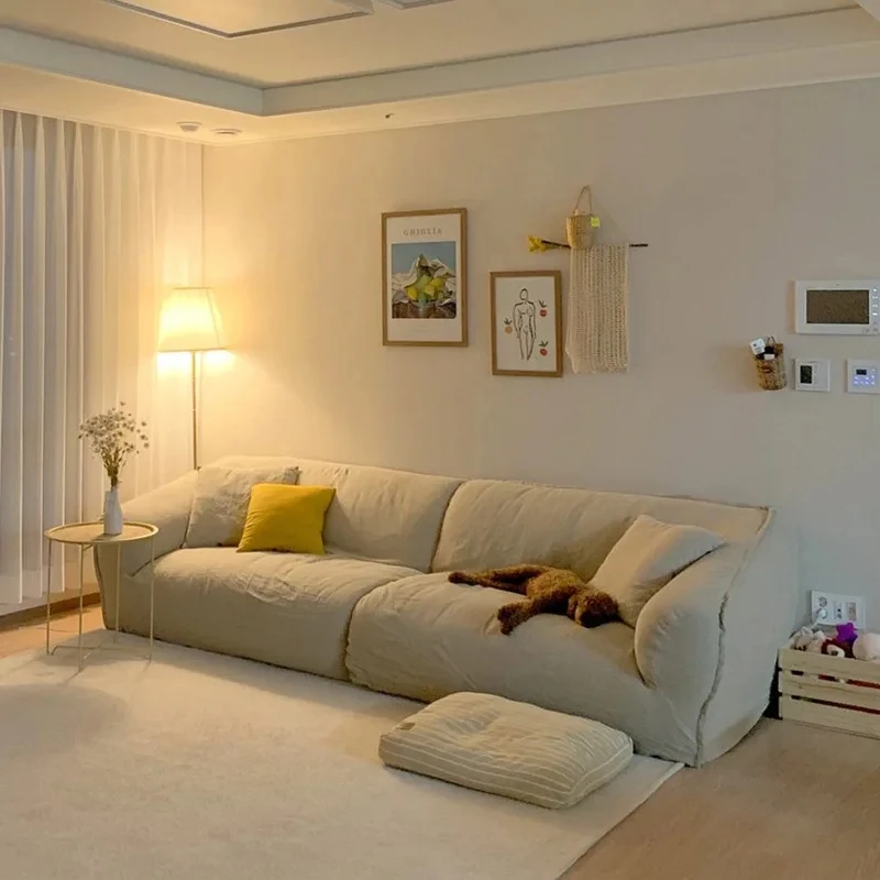 

Минималистичные современные белые диваны для отдыха, удобный диван в скандинавском стиле, 3-х местная мягкая мебель для салона, бесплатная доставка