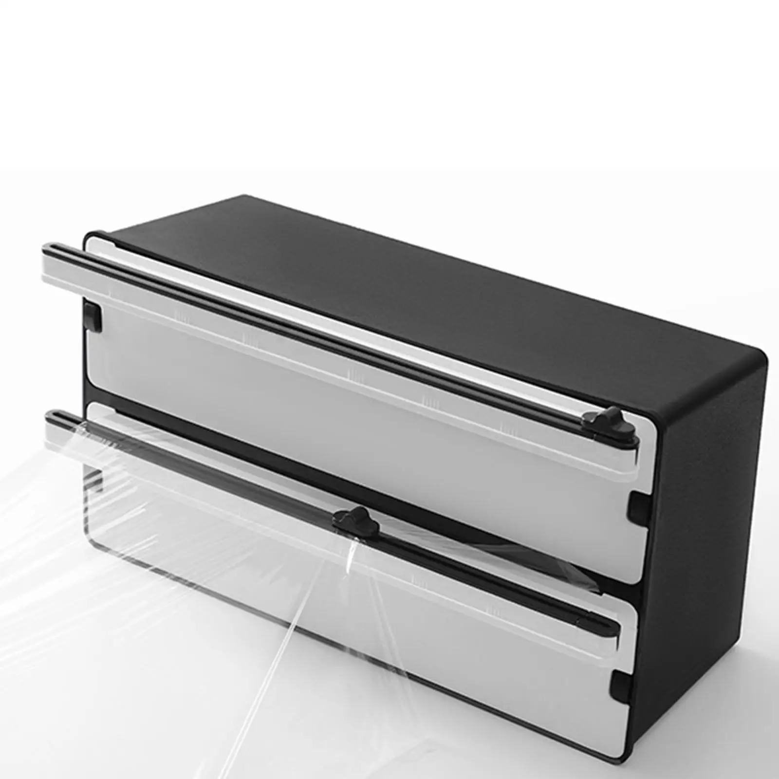 Wrap Dispenser 2 in 1 Universal Durable Safety Kitchen Drawer Organizer Gadget Stable Wall Mount Dispenser for Food Baking
Wrap Dispenser 2 in 1 Universal Durable Safety Kitchen Drawer Organizer Gadget Stable Wall Mount Dispenser for Food Baking