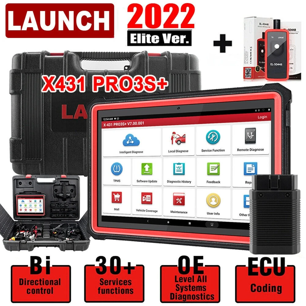 2022 LAUNCH X431 PRO3S+ OBD2 Scanner Car Diagnostic Tool All System ECU Coding
2022 LAUNCH X431 PRO3S+ OBD2 Scanner Car Diagnostic Tool All System ECU Coding