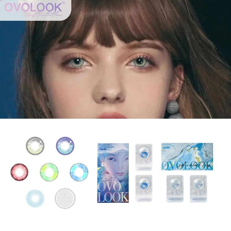 ovolook 2pcs Blue Contact Lenses with Diopters Graduated Beautiful Pupil Color lens red contact ontacts With Color Lens 
ovolook 2pcs Blue Contact Lenses with Diopters Graduated Beautiful Pupil Color lens red contact ontacts With Color Lens