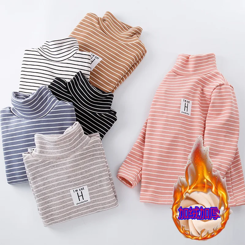 kids striped mid-neck T-shirt plus velvet boys girls half turtleneck bottoming shirt thick long-sleeved T-shirt turtleneck top
kids striped mid-neck T-shirt plus velvet boys girls half turtleneck bottoming shirt thick long-sleeved T-shirt turtleneck top