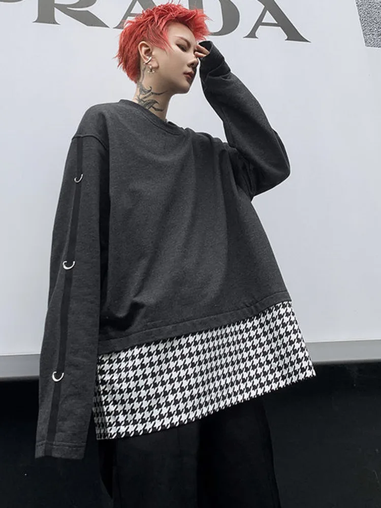 SYUHGFA Men Clothing 2022 Autumn Personality Plaid Patchwork Sweatshirt Trendy Fashion Loose Korean Streetwear Sweatshirts Tops
SYUHGFA Men Clothing 2022 Autumn Personality Plaid Patchwork Sweatshirt Trendy Fashion Loose Korean Streetwear Sweatshirts Tops