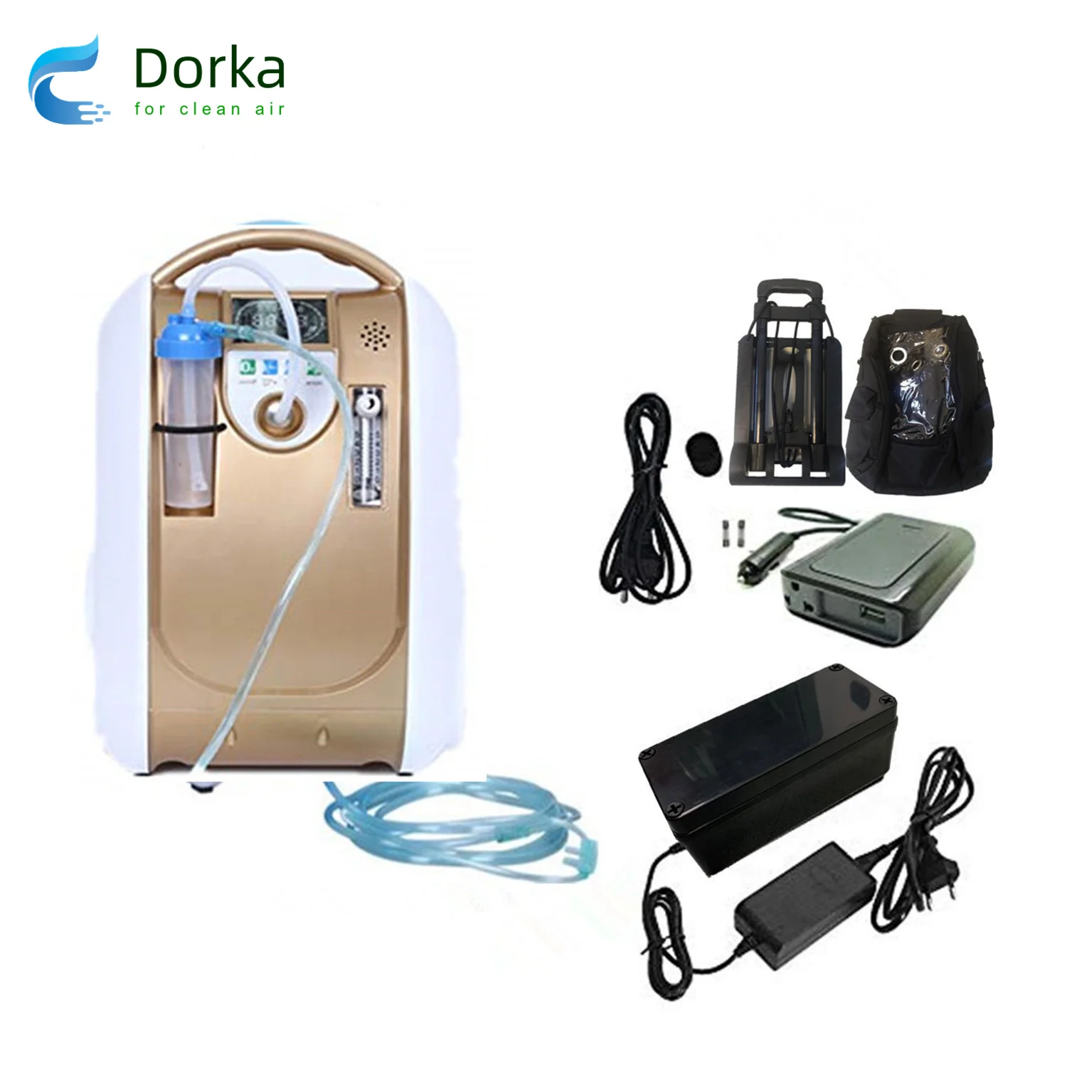 DORKA 24hours Continuous Oxygen Inhaler Household Oxygen Concentrator Generator Battery Oxygen Machine O2 Bar for Traveling
DORKA 24hours Continuous Oxygen Inhaler Household Oxygen Concentrator Generator Battery Oxygen Machine O2 Bar for Traveling