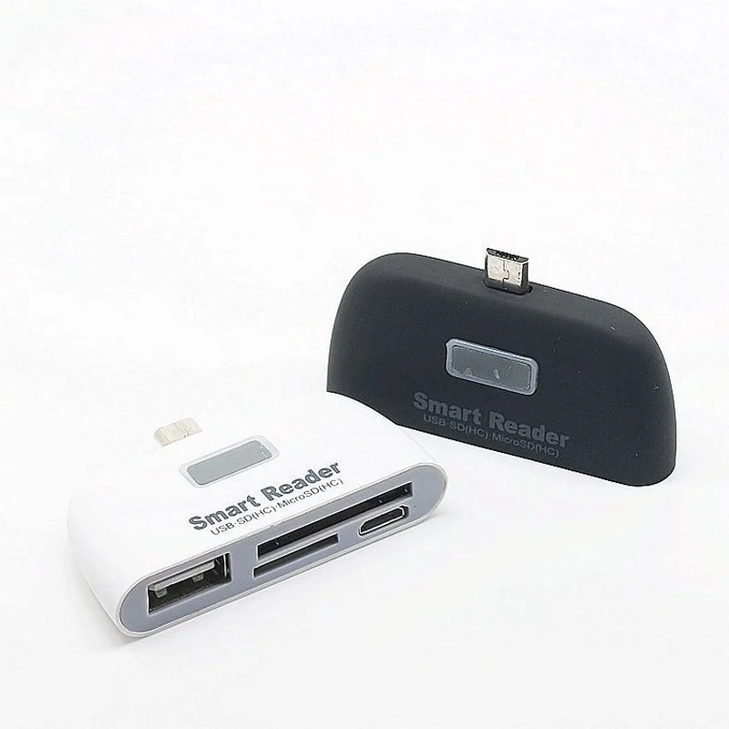 

Multifunction OTG To USB 2.0 Smart Card Reader SD TF CardReader with For Micro USB Port for Android SmartPhone Card Readers New