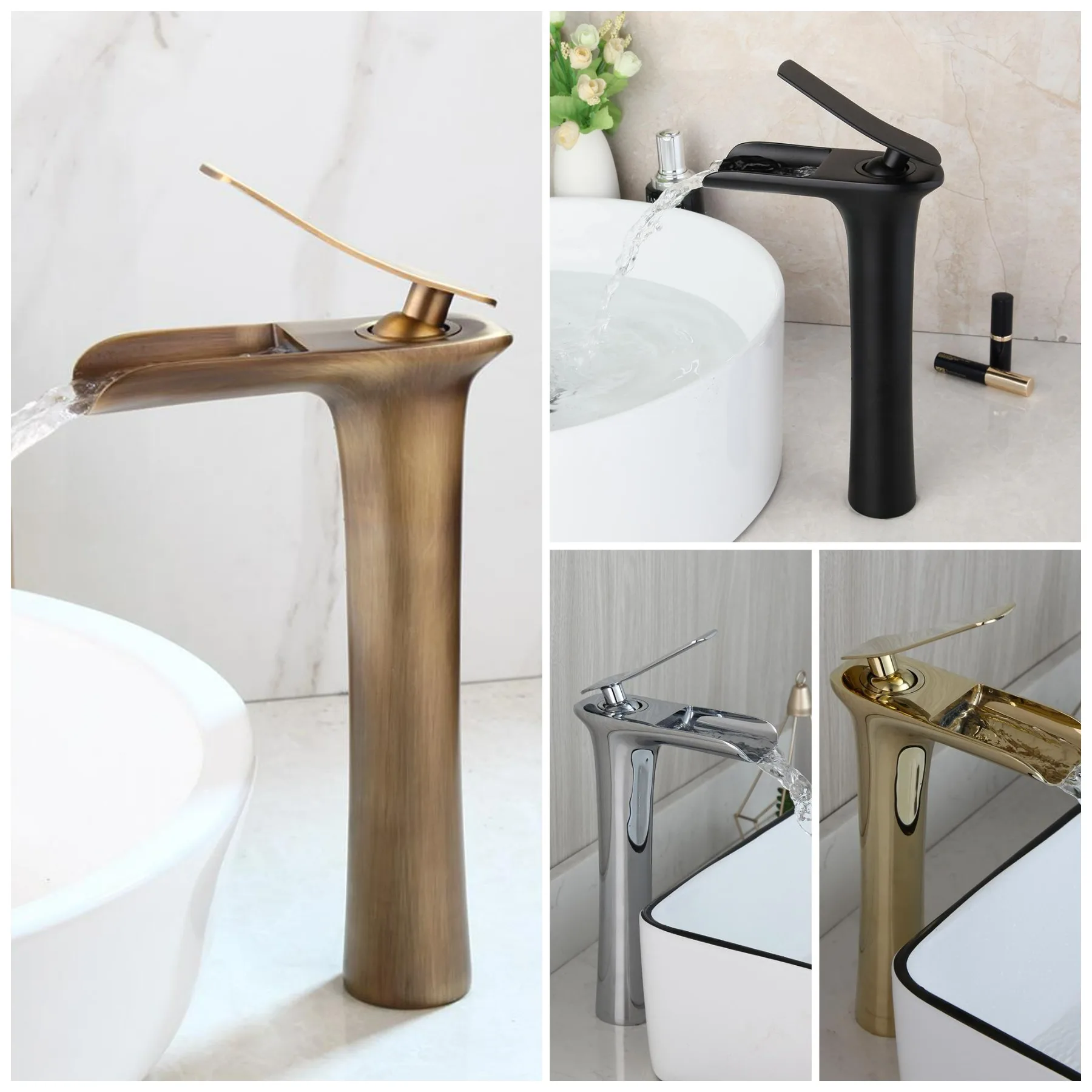 YANKSMART Luxury Waterfall Basin Sink Bathroom Faucet Single Hole Washbasin Deck Mounted Faucets Hot And Cold Mixer Water Tap
YANKSMART Luxury Waterfall Basin Sink Bathroom Faucet Single Hole Washbasin Deck Mounted Faucets Hot And Cold Mixer Water Tap