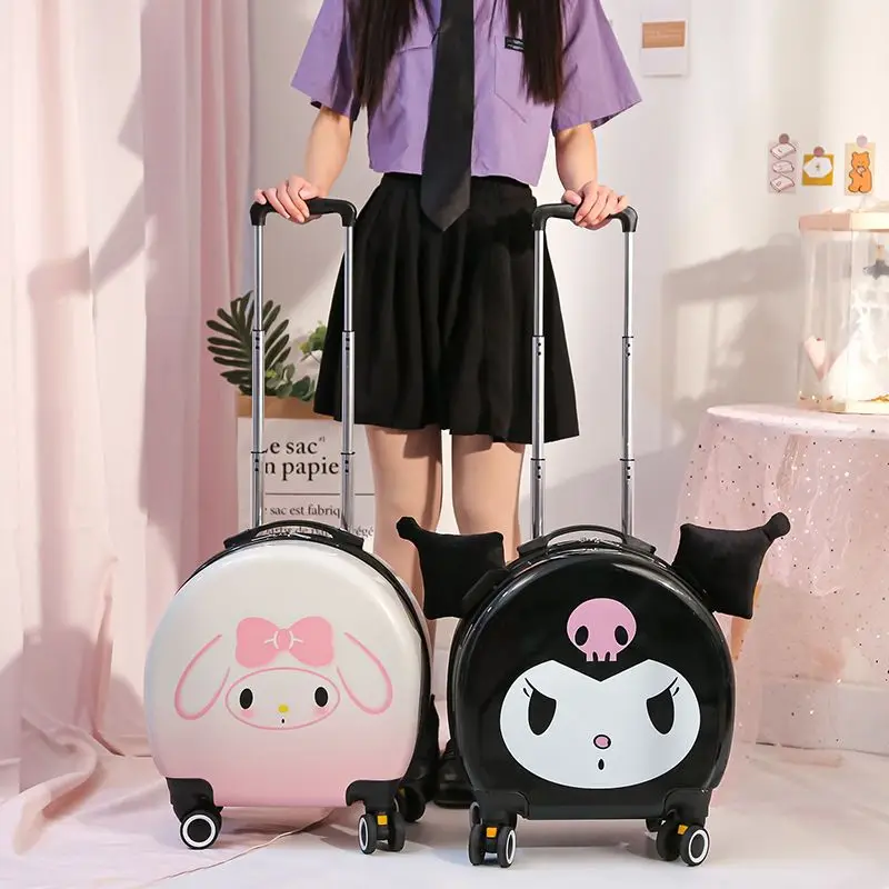 18 Inch Sanrioed Children Travel Suitcase Luggage with Wheels Cinnamoroll Kuromi Cartoon Rolling Luggage Trolley Case Girls Gift
18 Inch Sanrioed Children Travel Suitcase Luggage with Wheels Cinnamoroll Kuromi Cartoon Rolling Luggage Trolley Case Girls Gift